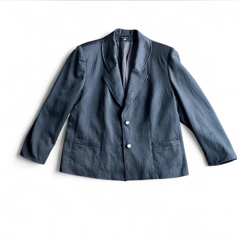 Early 90’s 100% wool Heather gray blazer by Veruschka size 42 (women’s large)